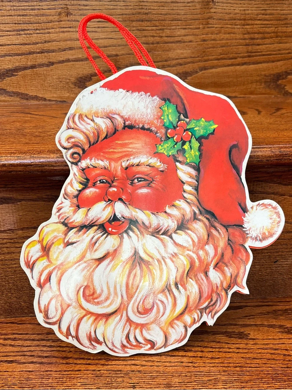 Vintage Santa Holiday Christmas Bag